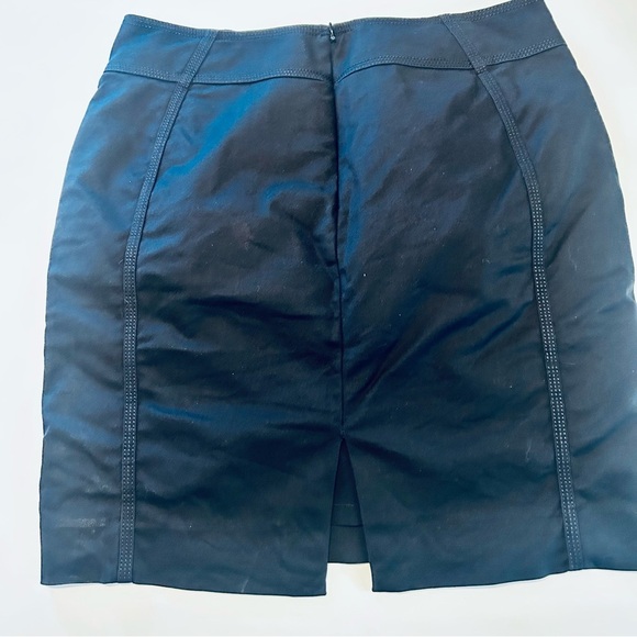 White House Black Market Black Mini Skirt Size 8 Measurements in Pics - Picture 2 of 6